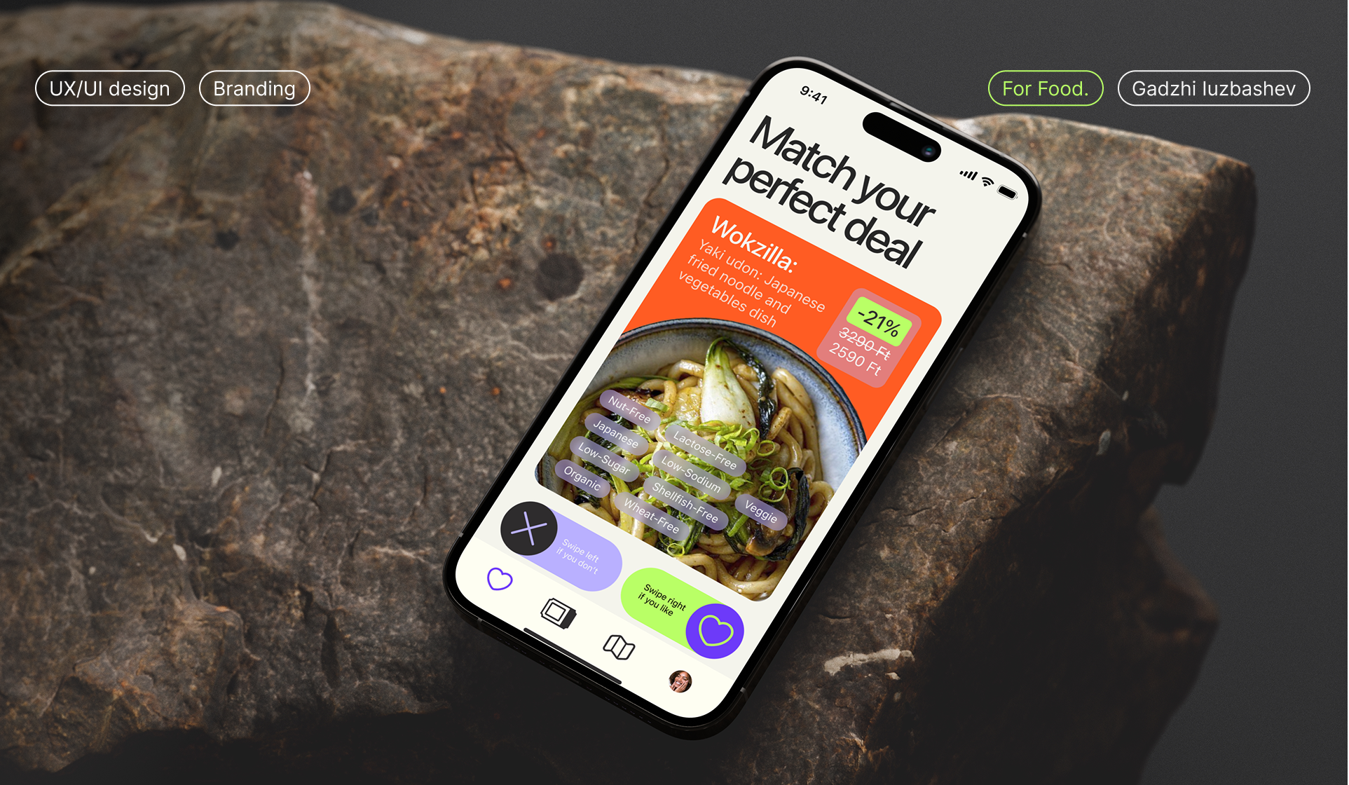 ForFood mobile App design and branding