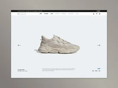 Shoe Store Layout - #3 clean commerce design ecommerce layout light minimal shoe shoe store shoes simple store ui user interface web web design website website design