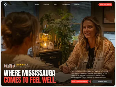 Wellness & Medical Center Homepage Design conversion focused design figma web design fitness design fitness studio website framer website gym website design health and wellness ui healthcare homepage landing page design medical center website medical website ui naturopathy clinic website personal training website wellness website design