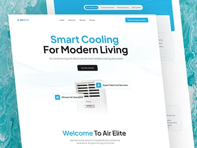 airline - Electronic Services landing page minimalist ui design web design web services website design