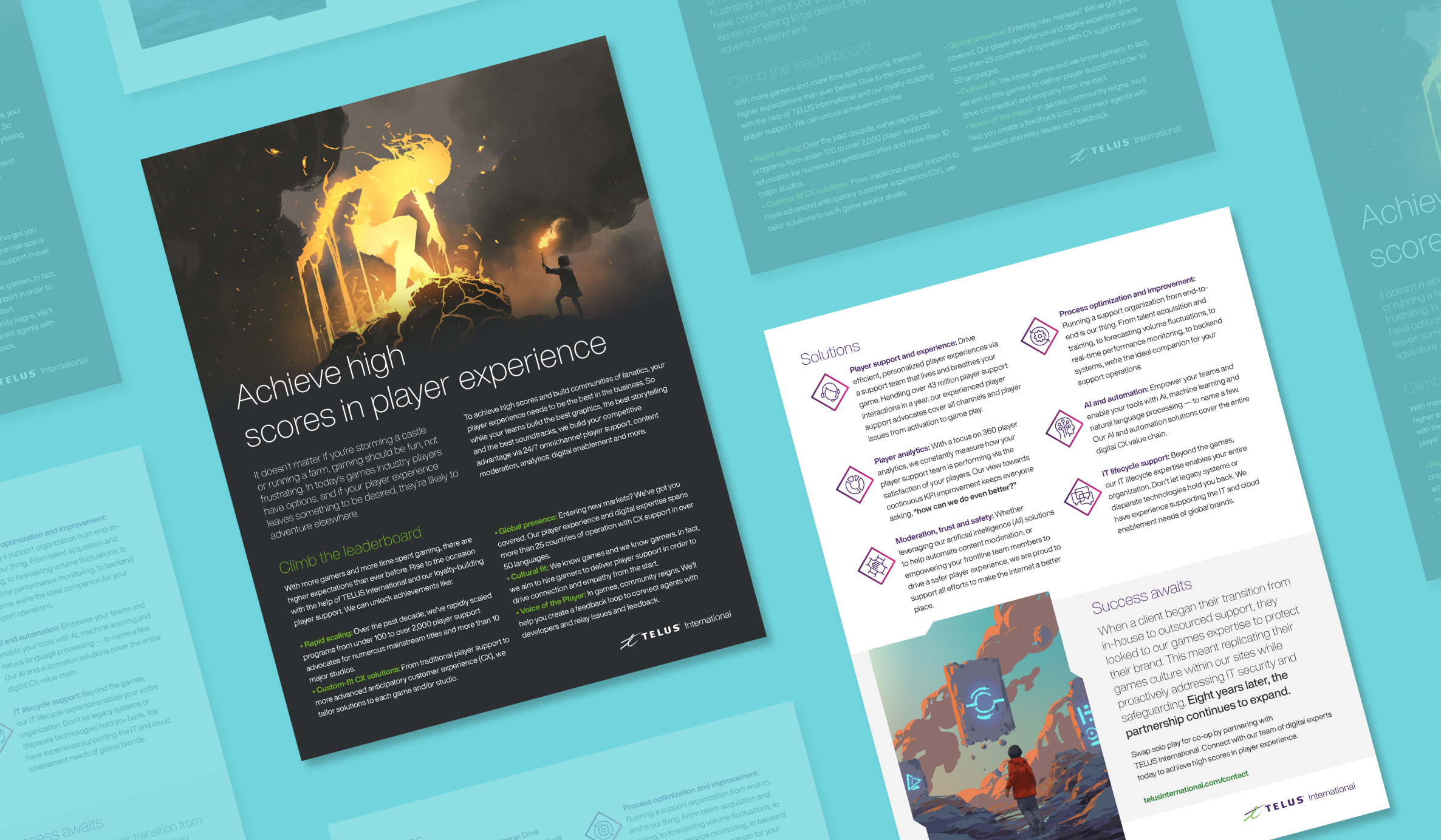 Case Study: Gaming Vertical – B2B Editorial Design brochures case study editorial design graphic design