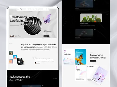 AI Based Digital Agency - Website Landing Page agency landing page ai ai agent ai landing page ai saas ai website ai website design artificial intelligence b2b creative agency design marketing saas saas landing page tech website ui uiux ux web webdesign