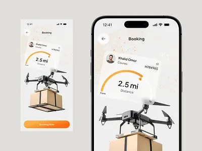 Drone Delivery Mobile App – Smart Logistics & Tracking UI app automation autonomous b2b crm delivery app digital product drone drone delivery future tec logistics mobile mobile app modern ui saas smart logistics tracking app transport app ui