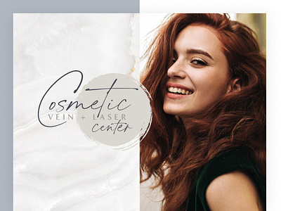 Cosmetic Center Website branding cosmetics design figma graphic design homepage model typography ui