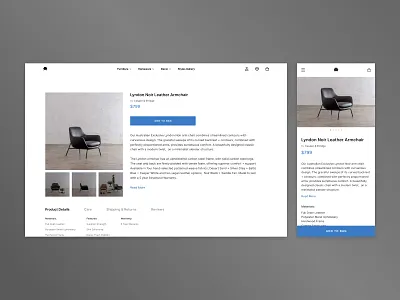 Furnisher - Minimal Furniture Discovery clean concept design desktop discover ecommerce furniture light minimal mobile shop simple store ui web web design website website design