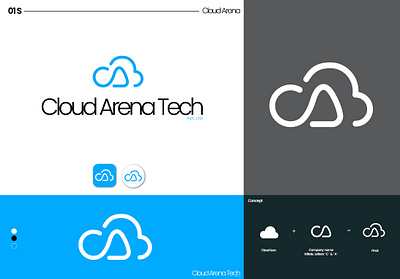 Logo Design for Cloud Arena Tech 2d branding design graphicdesign illustration indianlogo logo logodesign