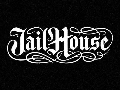 JailHouse Wordmark blackletter brand branding gothic jail lettering logo prison tattoo type urban wordmark