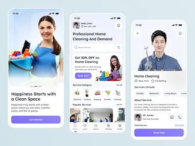 Home services mobile app app app design booking app cleaning app cleaning company cleaning services electrical services home service home services app house cleaning mobile mobile app plumbing services repairing services service app uiux web