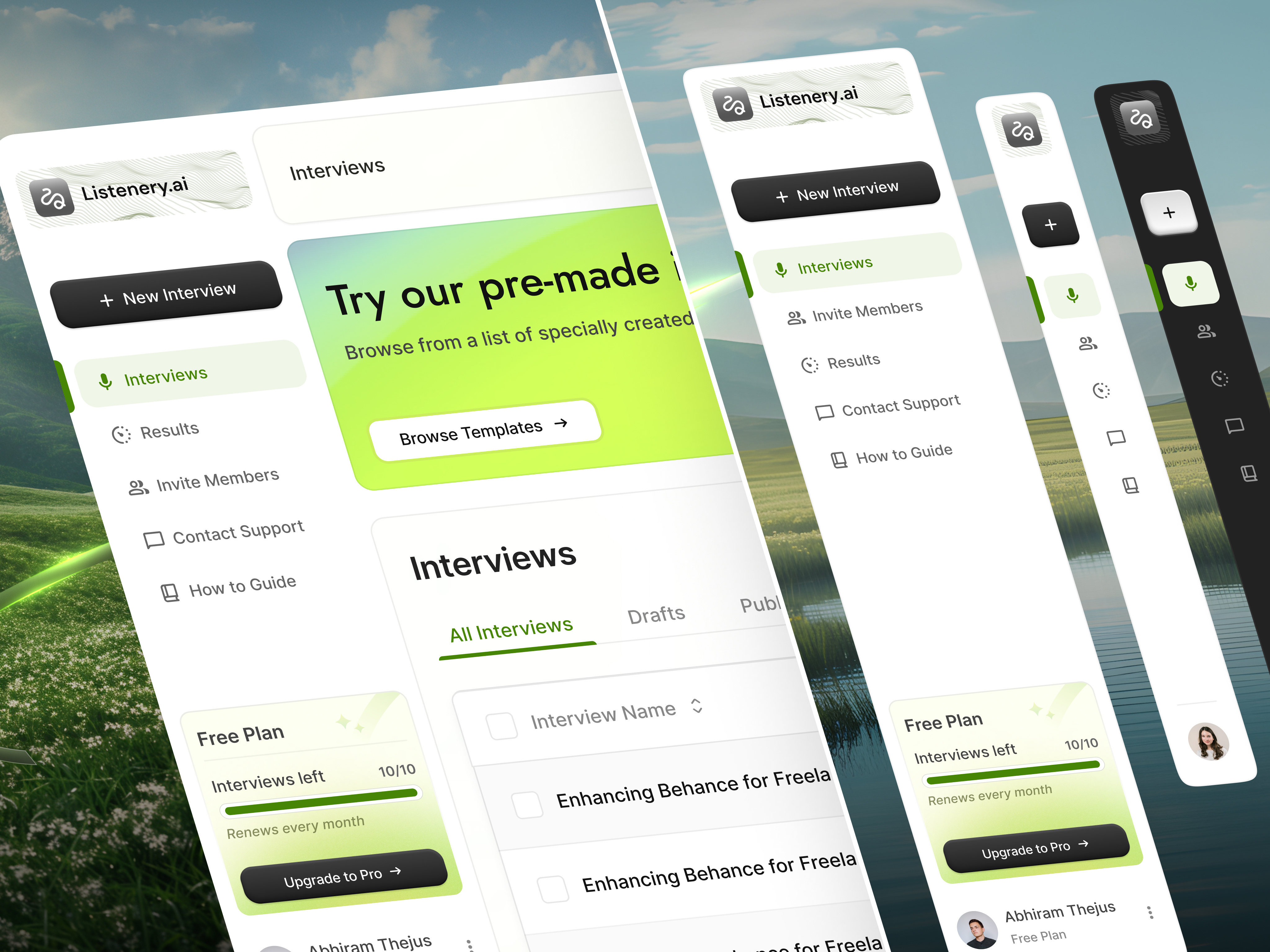 Interview builder dashboard design admin panel dashboard design design system figma form builder interaction design interface design interview platform minimal design product design quiz builder responsive design saas design startup design ui design ui ux ux design web app web design workflow design