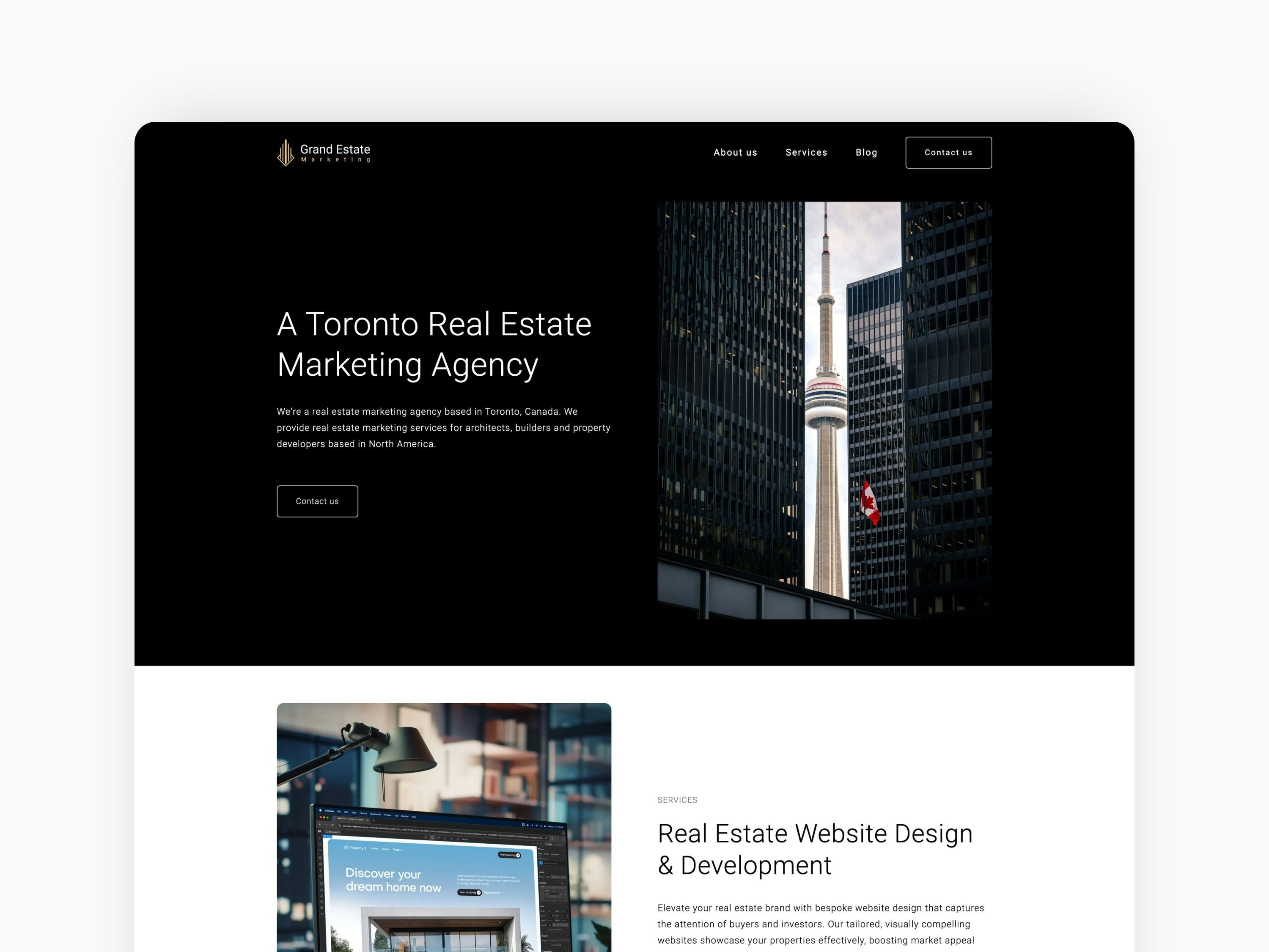 Real Estate Marketing Company Website Design