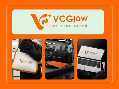 VCGlow – Glow Your Brand Identity abstract logo brand identity brand logo business logo corporate identity creative branding creative logo concept digital brand glow brand design lettermark logo logo design minimal logo modern identity modern logo orange branding premium branding professional logo startup branding unique logo design