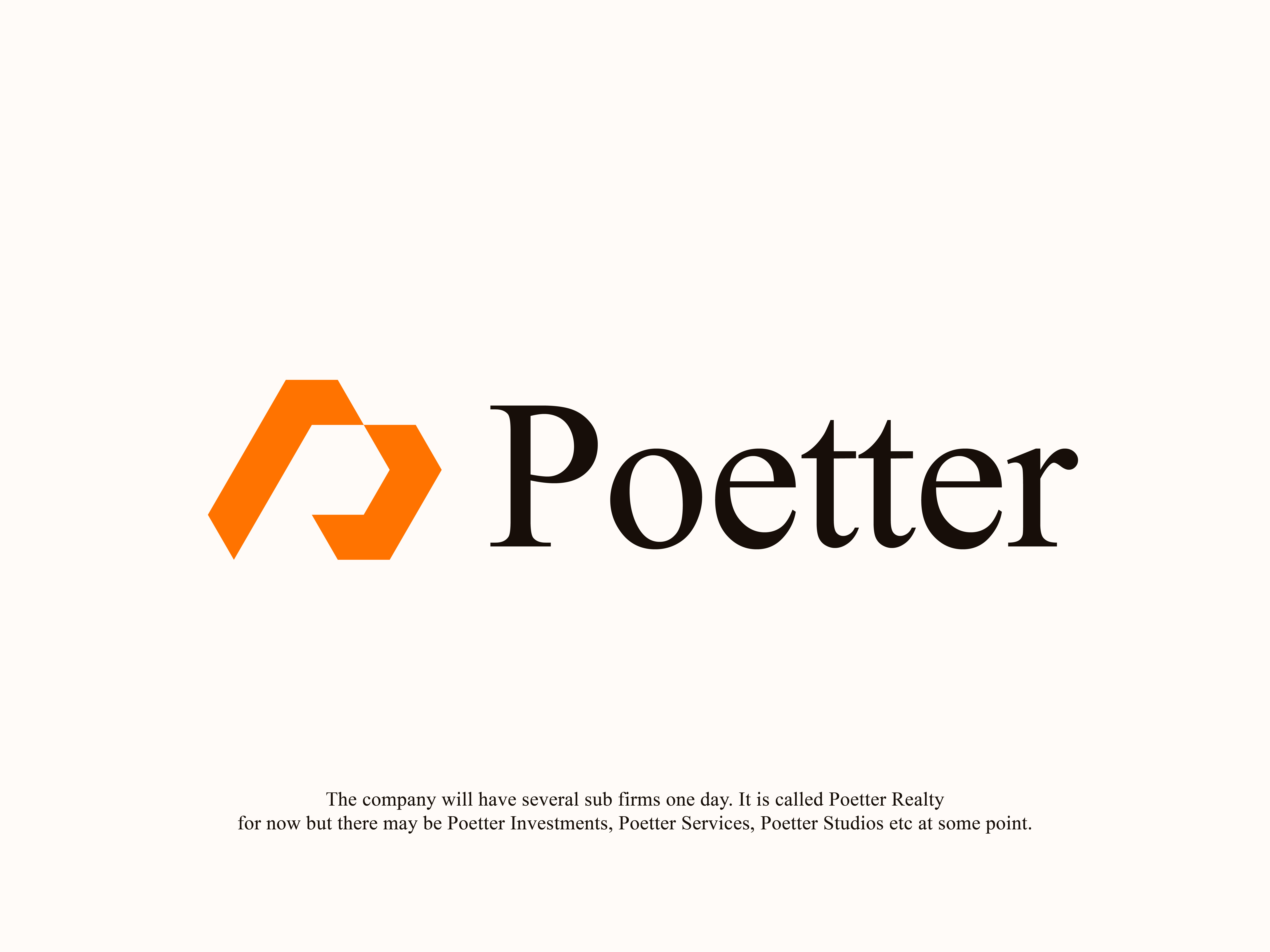 Poetter logo design brand identity branding logo logo design logotype modern logo p logo symbol