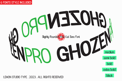 Ghozen Pro - Sans Serif branding bundle calligraphy discount display family font font graphic design modern promo san serif sans script serif stylish type typeface typography variable font web font