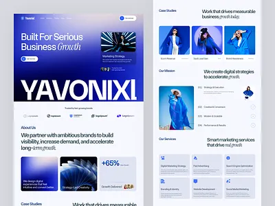 Digital Marketing Agency Website Design agency website business website creative agency digital agency landing page marketing agency modern website product saas landing page trendy design ui ux web design website ui