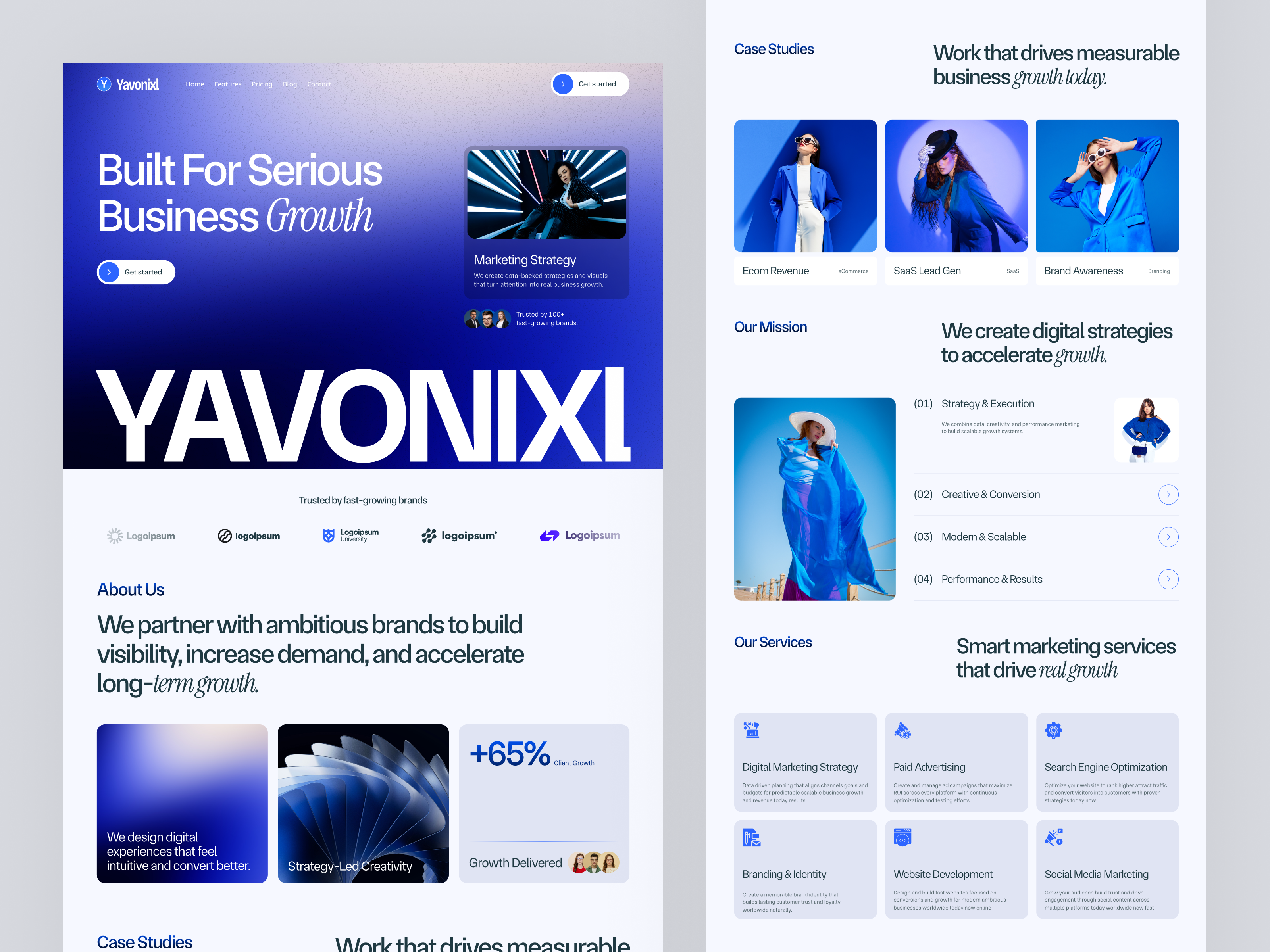 Example of Digital Marketing Agency Website Design