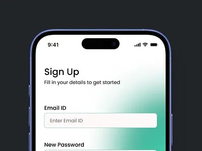 Sign up Page figma graphic design mobile app mobile design mobileui signup page ui