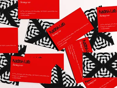 "Radish Lab" | Bold Geometric Business Card Suite adobe illustrator art branding business card design concept art design design inspiration graphic design graphic designer illustration illustrator logo logo design