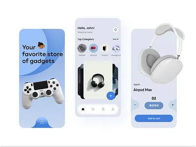 Electronic shop mobile app android app design e commerce app e store ecommerce electronic electronic app headset ios marketplace minimal mobile app modern nooktiva nooktiva mobile app online shop technology ui ui design uiux