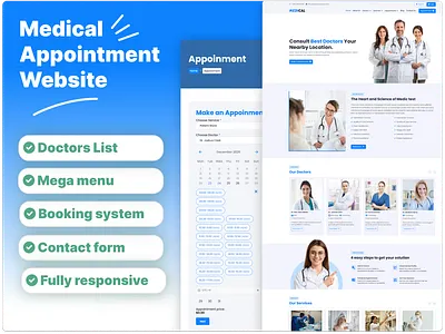 Created a Doctor Appointment Website for Client🌐 doctorbooking elysiumdeveloper healthservices medicalappointment medicalplatform medicalsolutions medicalwebsite onlineappointments websitecasestudy websitedesign