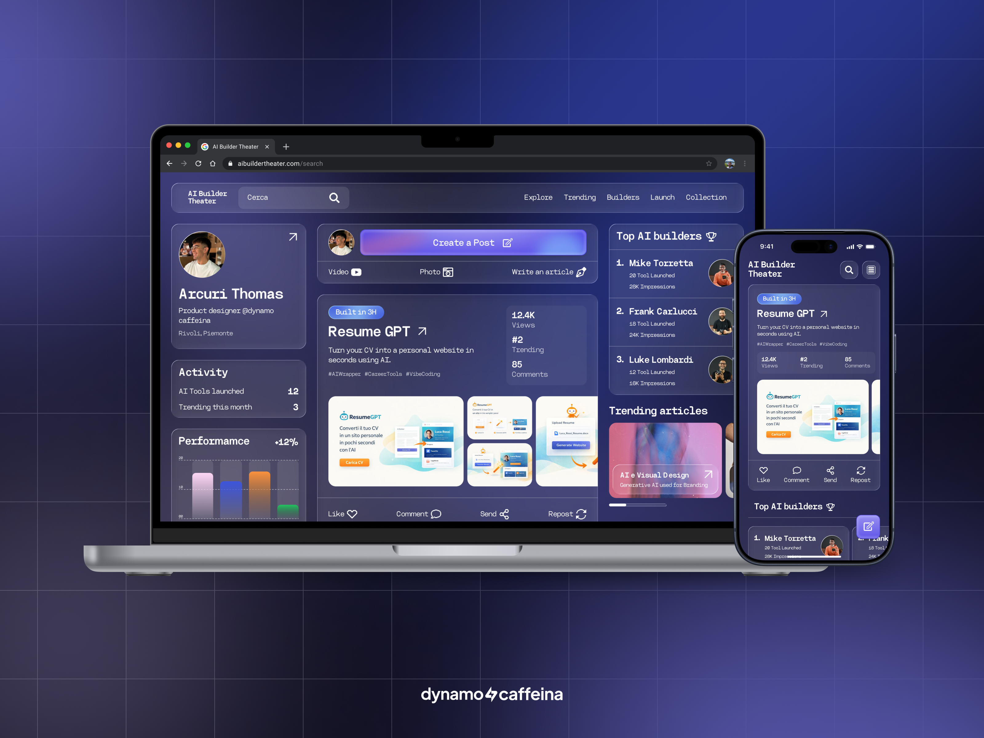 Example of AI Builder Theater - When products become content ✨🤖