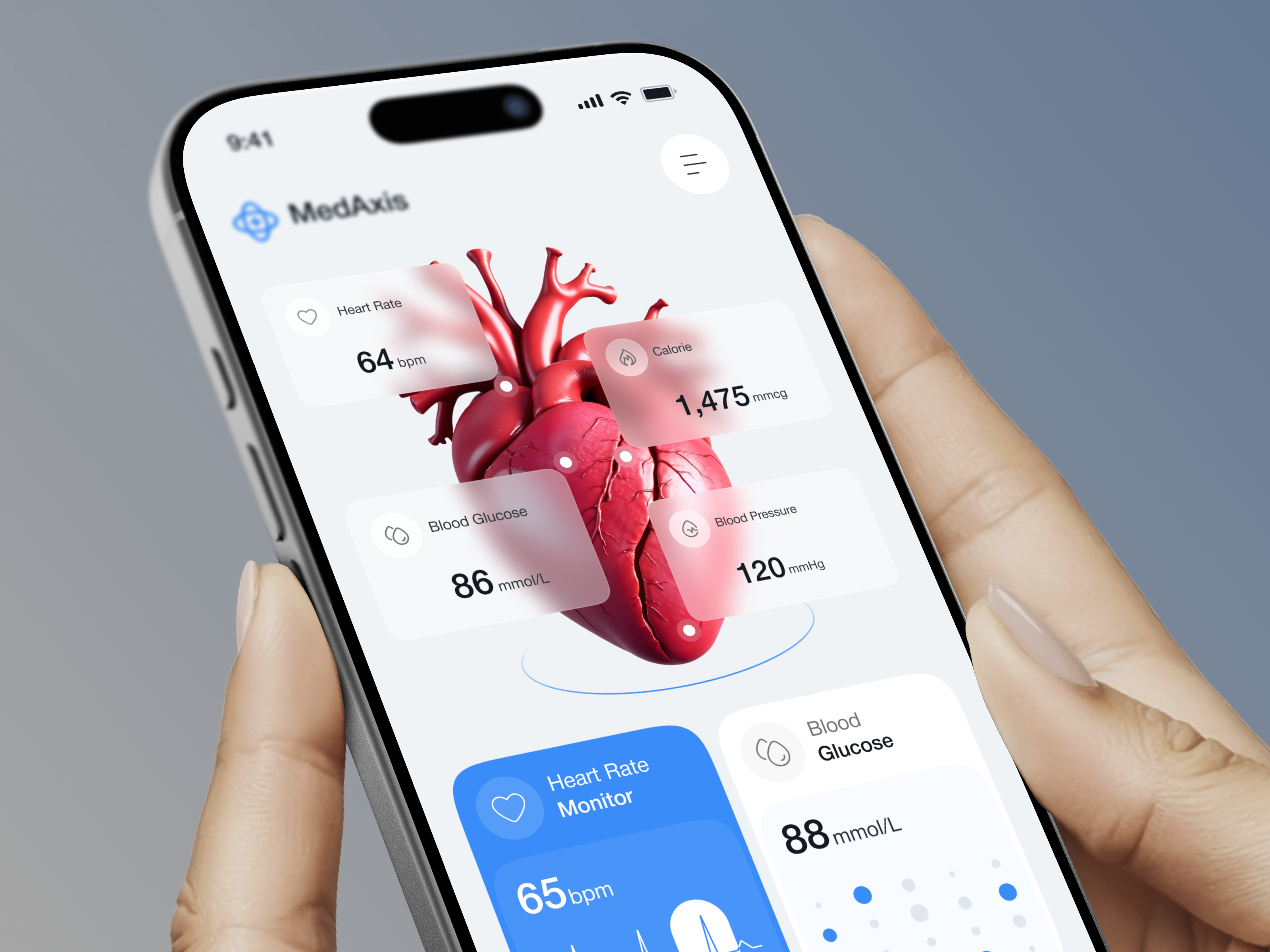ECG & Heart Rate Monitoring App | Smart Cardiac Insights android app app design clean ui data visualization ecg app figma health app healthcare app heart rate ios app medical app minimal design mobile app mobile interface mobile ui modern app design product design ui ux