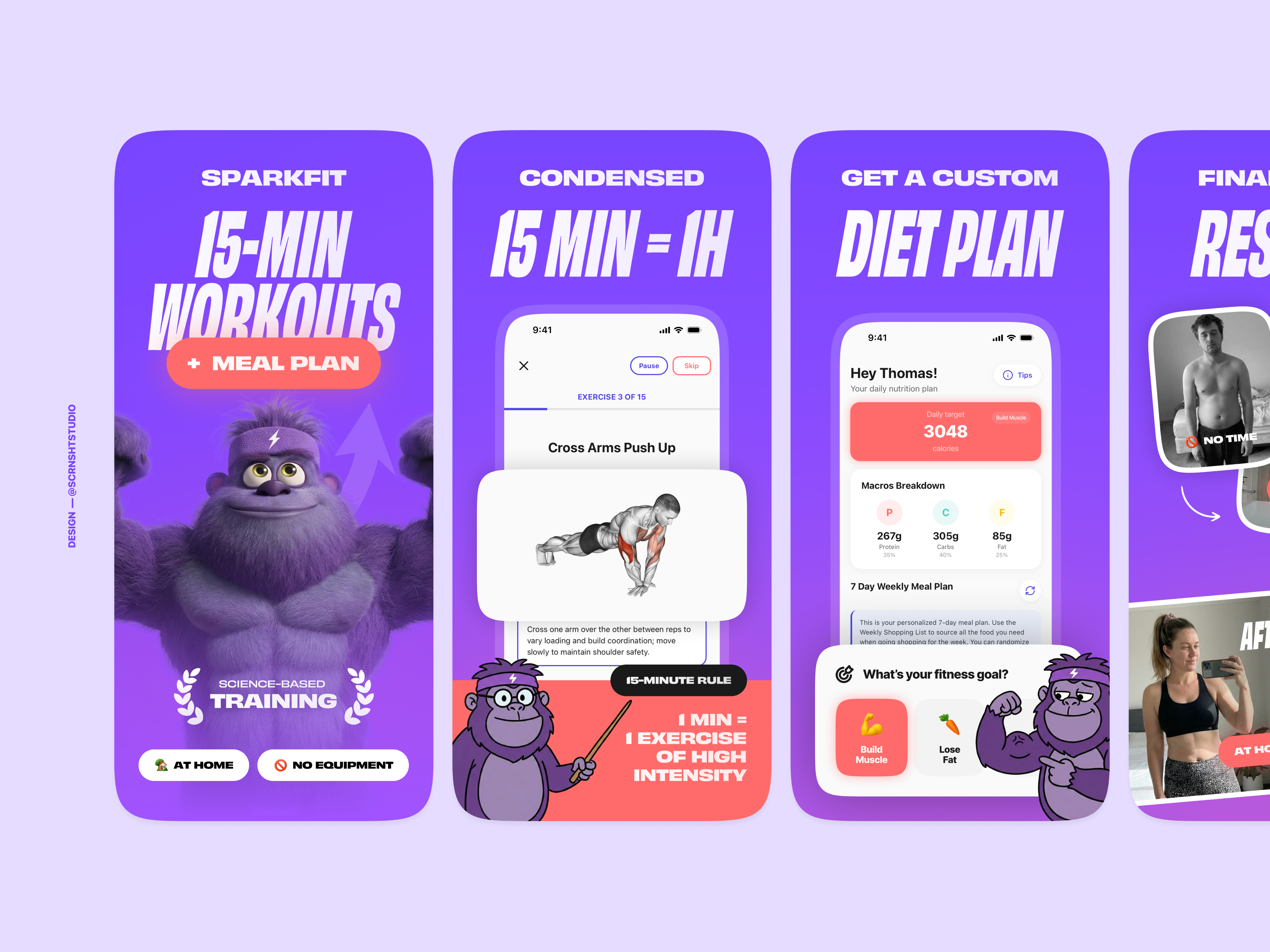 App Store Screenshots (App Store Preview)⎜SparkFit app design app interface app screenshots app screenshots design app store app store preview app store screenshot app store screenshots app store visuals design graphic design mobile app mobile app design mobile app ui mobile ui ui design ui ux design visual design
