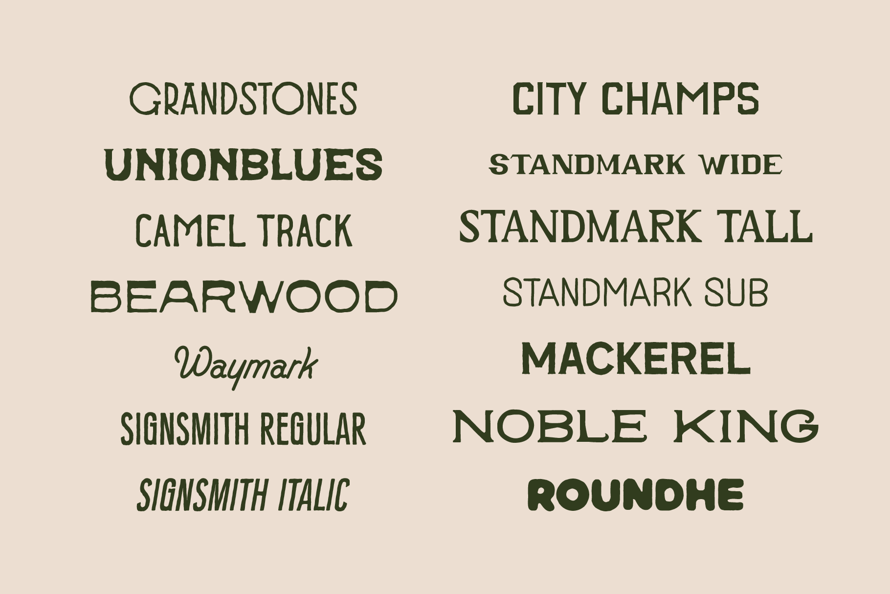 Example of Custom Typeface Service