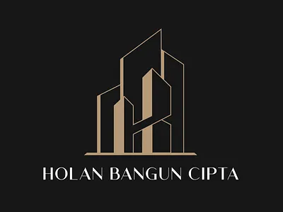 HBC logo design modern minimalist architecture b logo brand identity branding buildingcontractor c logo construction design graphic design h logo illustration interiordesign logo property vector
