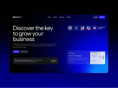 Website UX & CRO focused web site for SaaS AI Platform ai graphic design motion graphics platform product saas ui uiux ux audit website