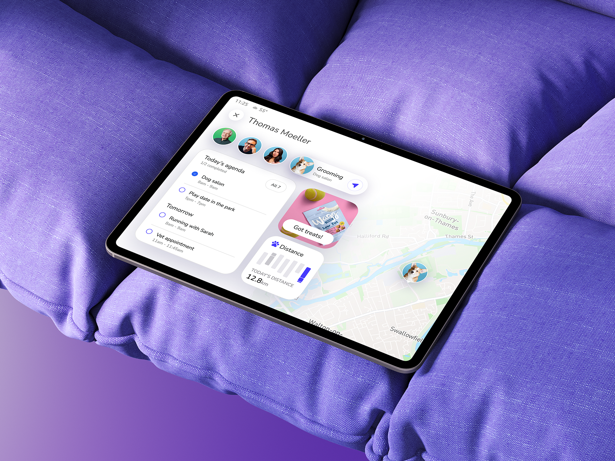 Google Home Interface app connected design family google interactive interface map product ui