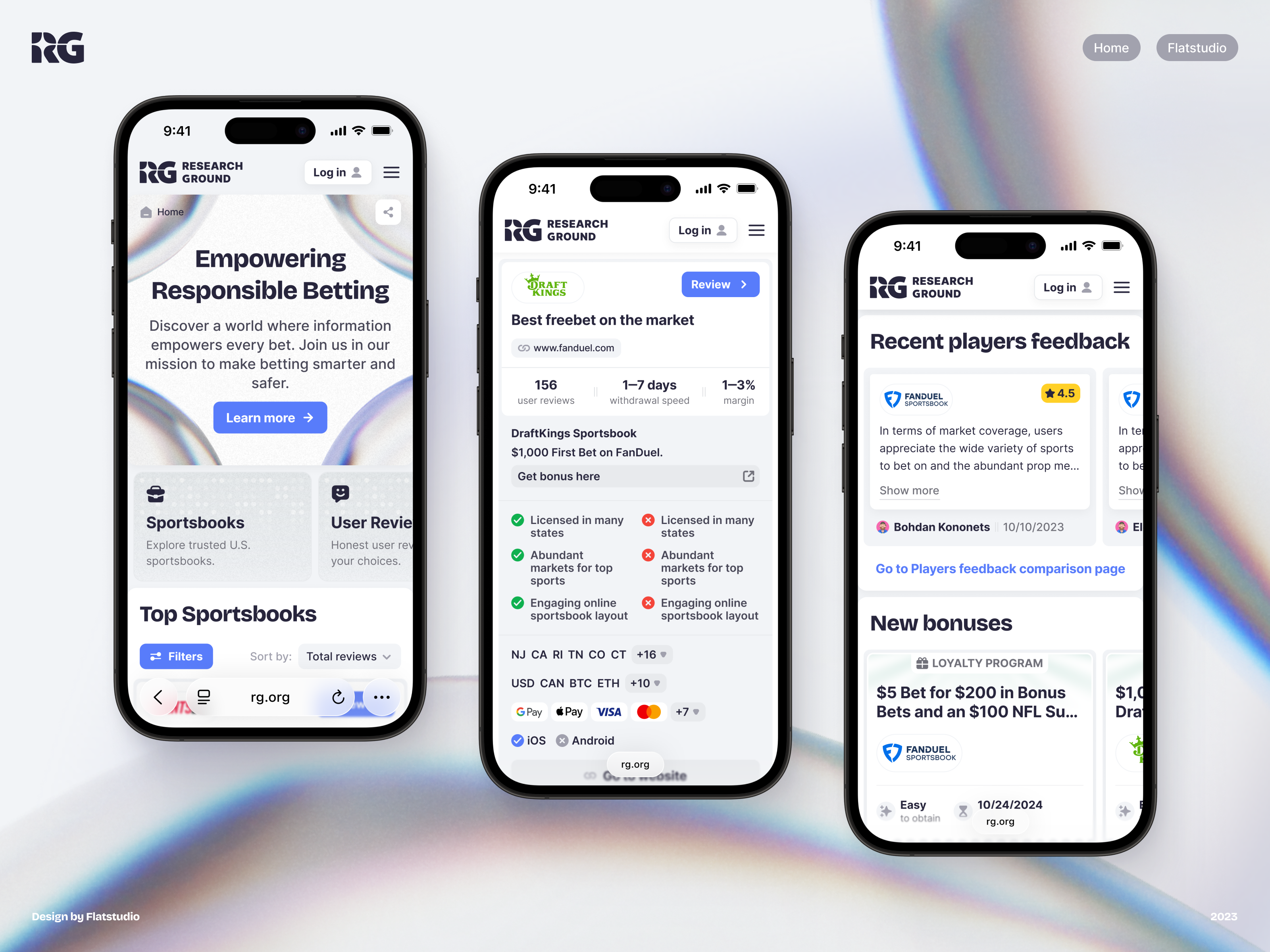 RG - Mobile News Homepage Design
