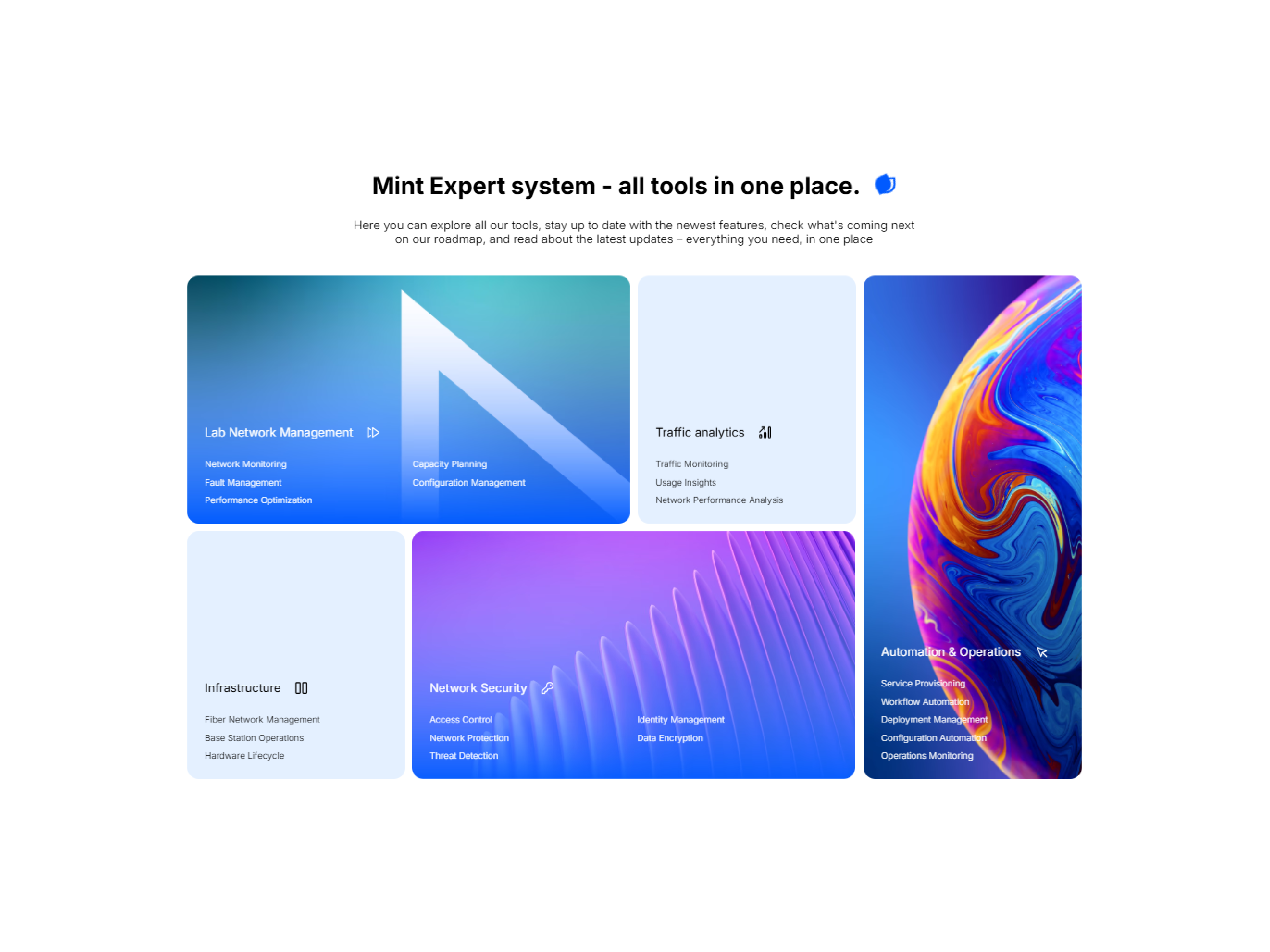 Bento grid homepage animation graphic design ui ux