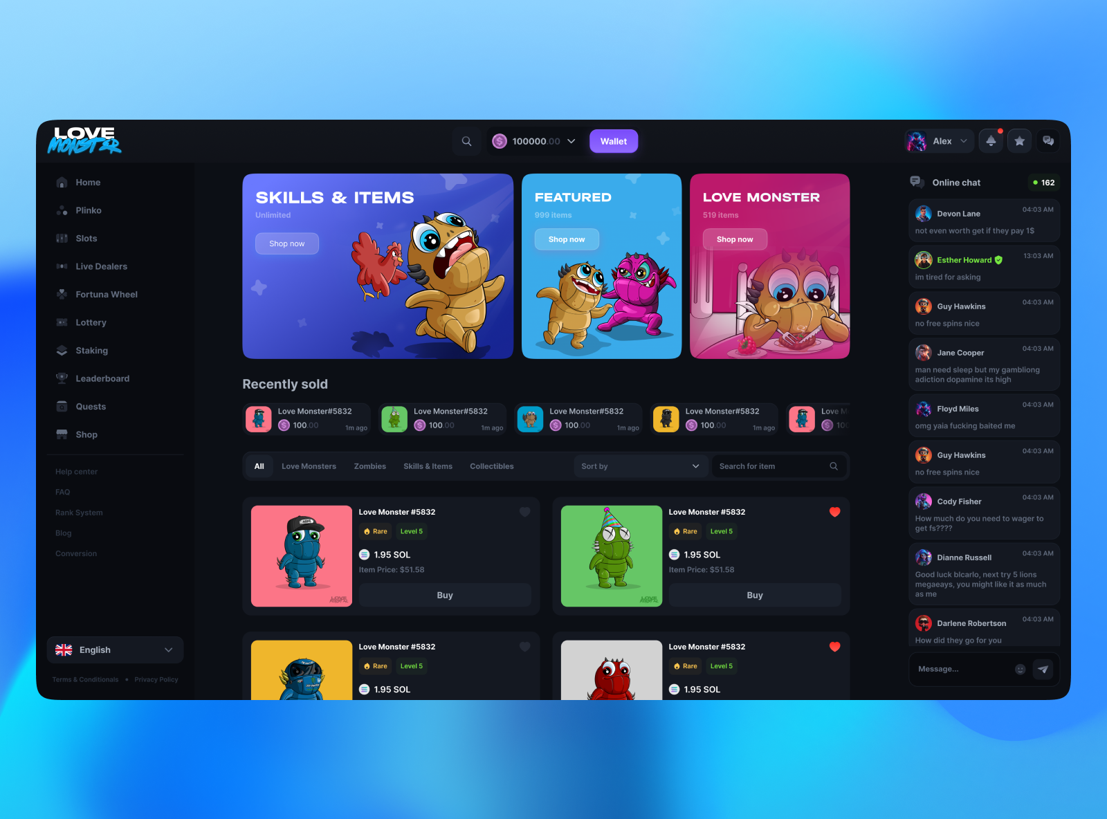 Love Monster - Casino Design