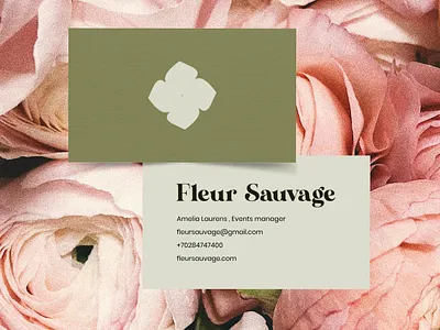 Florist business card brand design branding business card card design graphic design logo logo design logomark visual identity