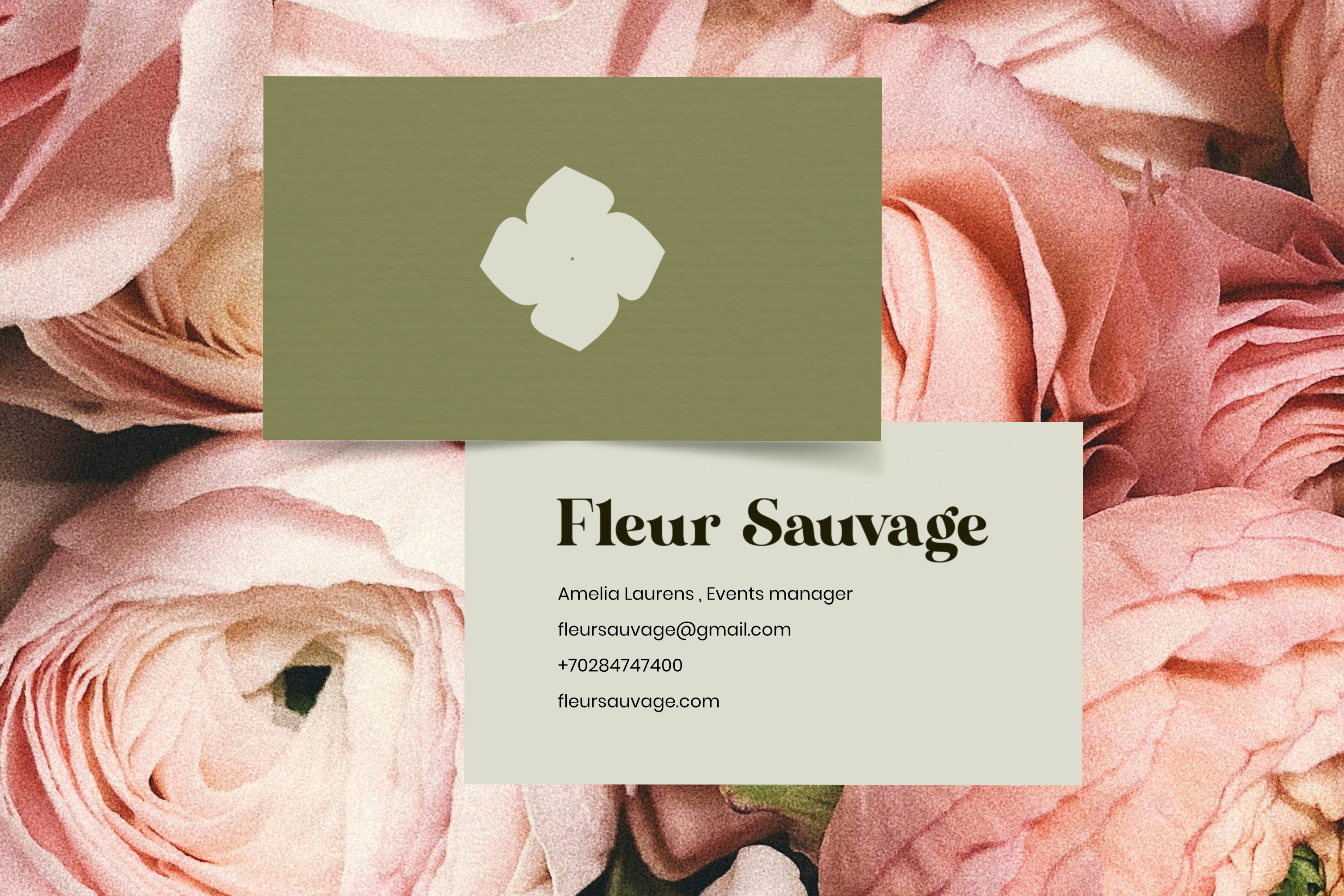 Florist business card