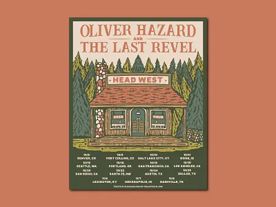 Tour Poster Design concert design graphic design illustration music poster