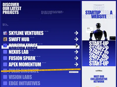 Modern Startup Landing Page landing page startupwebsite uidesign uxdesign webflow webflowdevelopment websitedesign