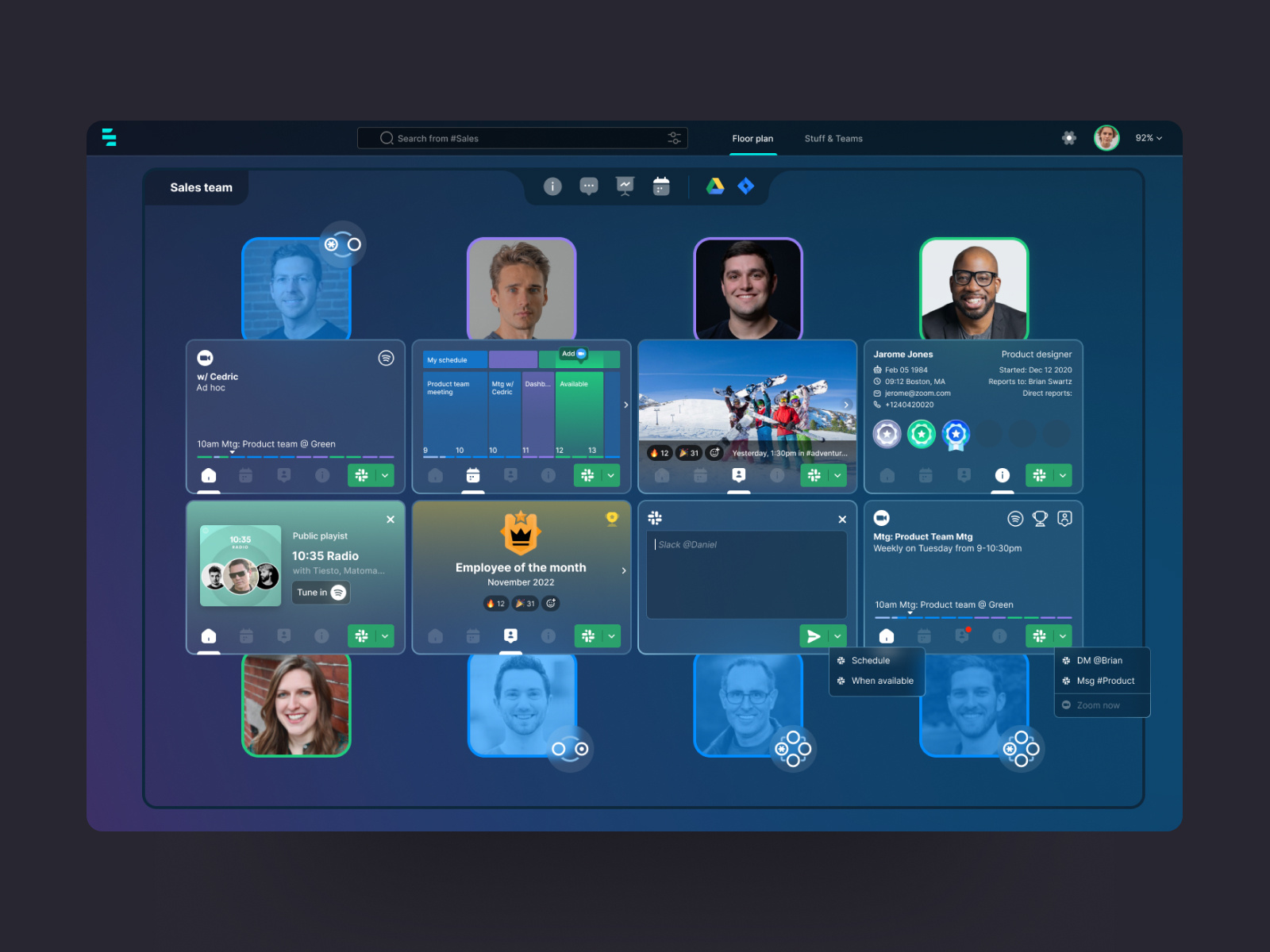 Interactive Digital WorkplaceExtended Workspace Interactions