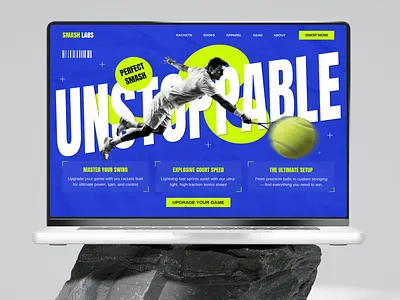 Smash Labs – Tennis Equipment Platform branding design ecommerce illustration logo sport ui ux web website