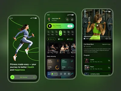 Fitness & Nutrition Mobile App app concept clean ui dashboard ui design veli fitness app fitness nutrition fitness ui health app healthy lifestyle mobile app design mobile ui modern app design nutrition app onboarding design ui design ux design video workout wellness app workout app workout tracker