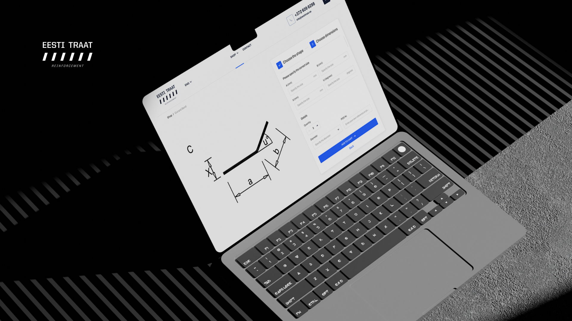 Eesti Traat – WordPress/WooCommerce Industrial Website construction materials e commerce estonian shop metal products profiles reinforcement