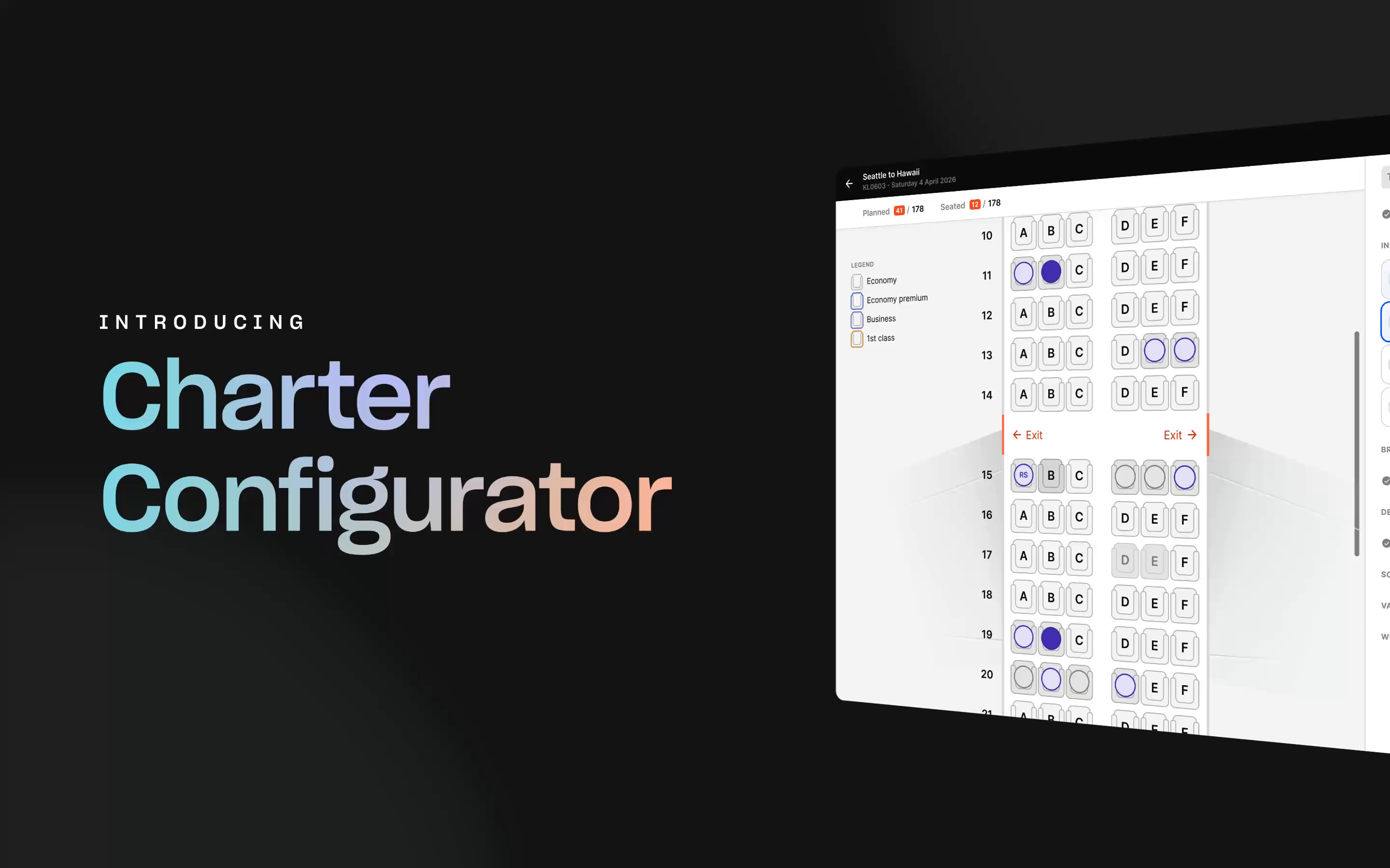 Example of Charter Configurator — In2event