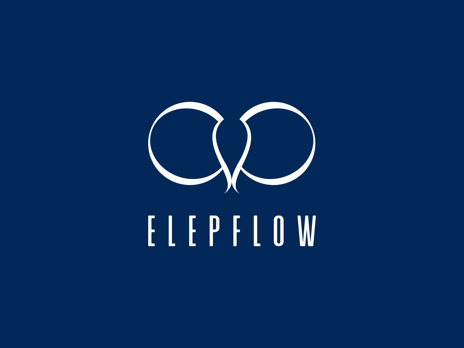Elepflow — Elegant Elephant Symbol Logo