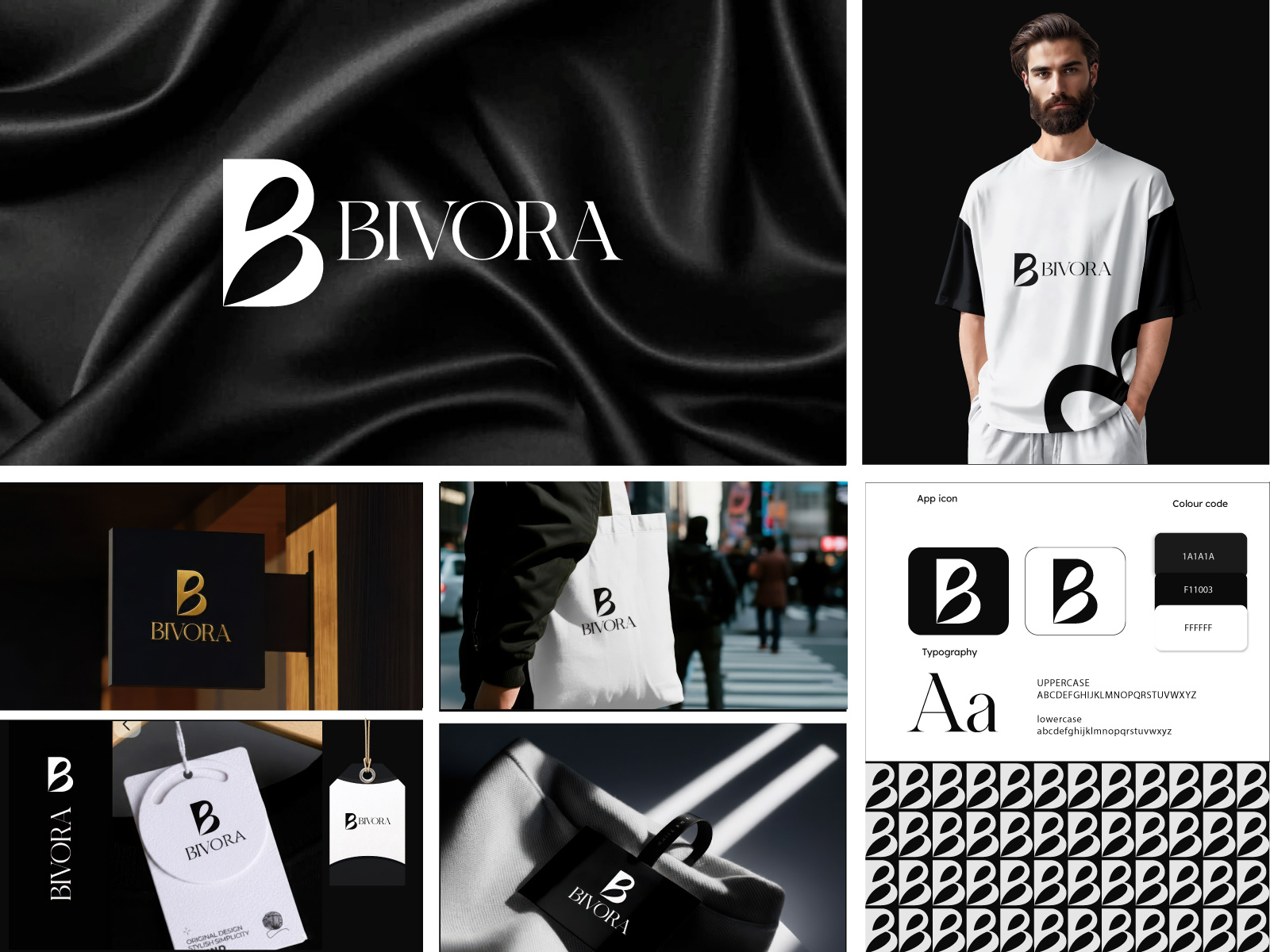 BIVORA – Premium Fashion Brand Identity apparel brand branding clothing brand clothing logo fashion brand fashion identity logo luxury clothing modern fashion premium clothing brand streetwear brand stylish apparel