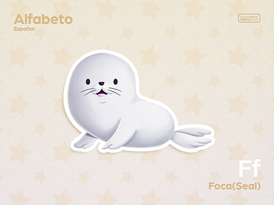 Foca - Seal alfabeto alphabet animal cartoon character children cute foca illustration joint kawaii kids mexico seal 密閉 海豹