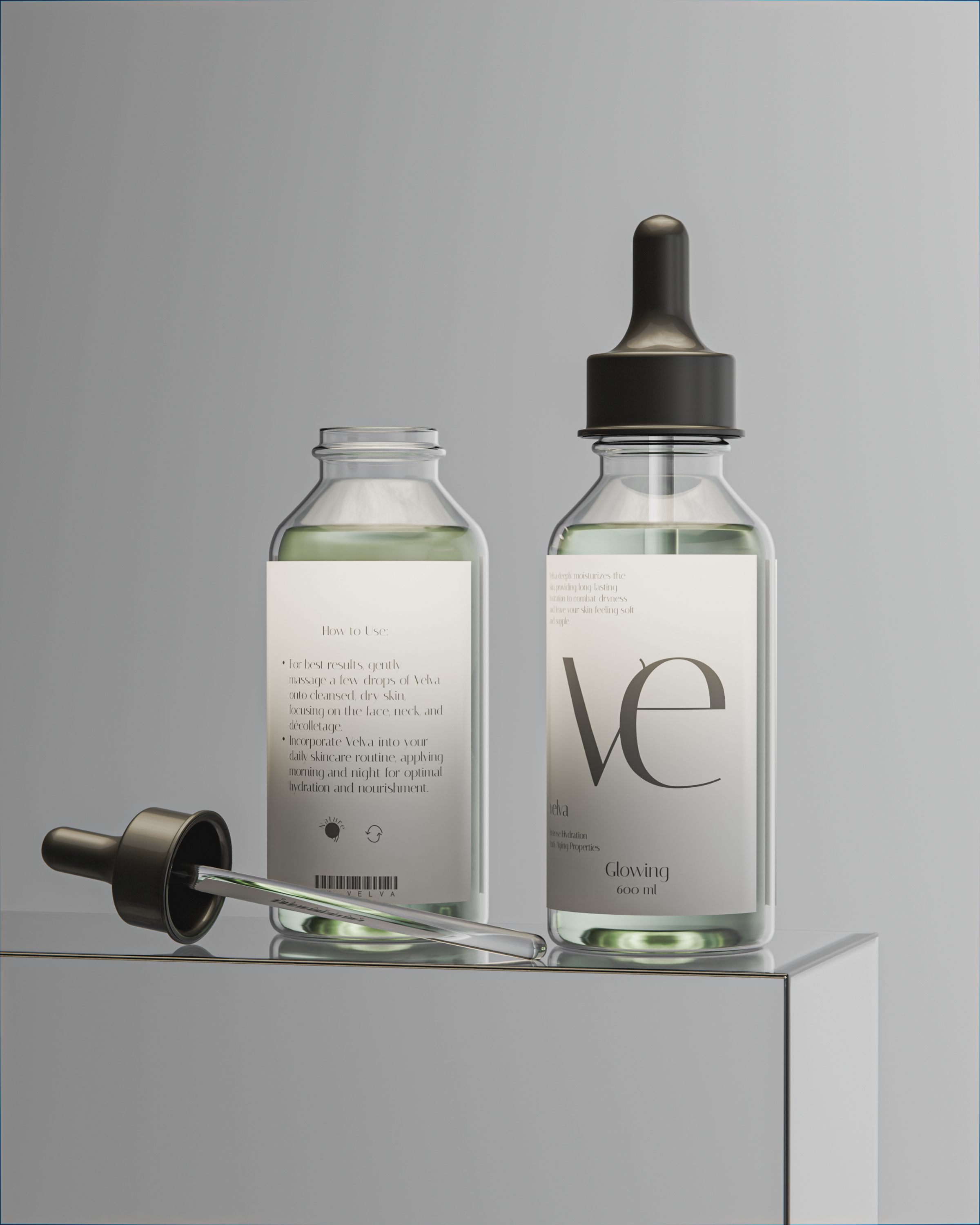 Example of Cosmetic And Supplement 3D Products 