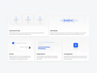 AI SaaS Website – Smart Features UI/UX Design ai ai platform ai tools bento card features figma design landing page design product design saas dashboard saas ui shasanko creations ui design uiux web app design web ui website design