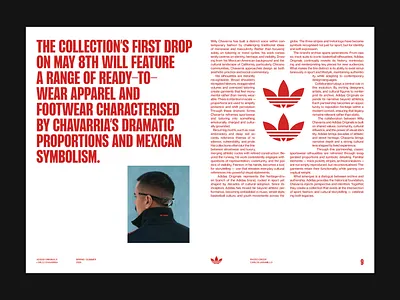 Editorial layout exploration - Willy Chavarria × Adidas branding design editorial editorial layout design fashion graphic design identity layout logo magazine typo ui