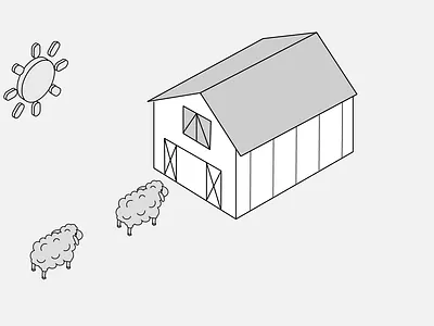 Stable - Sheep Project Animal Health animation illustration