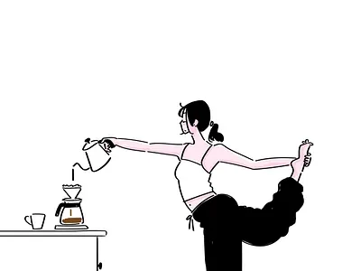 The Master of Coffee illustration vibes